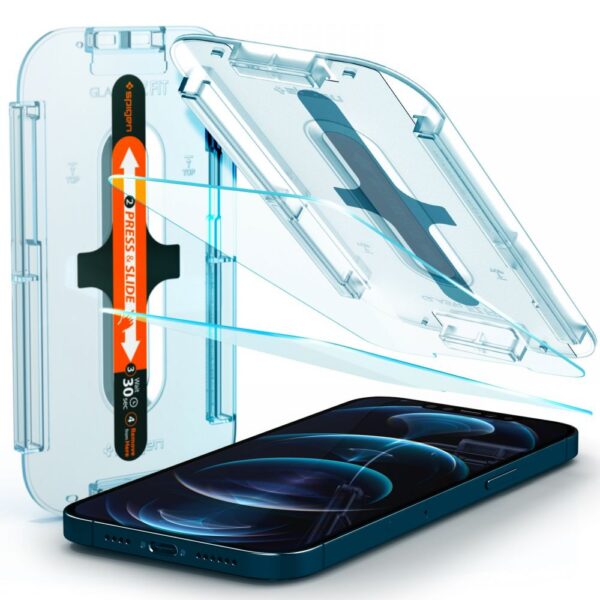 TEMPERED GLASS SPIGEN GLAS.TR ”EZ FIT” 2-PACK IPHONE 12 PRO MAX