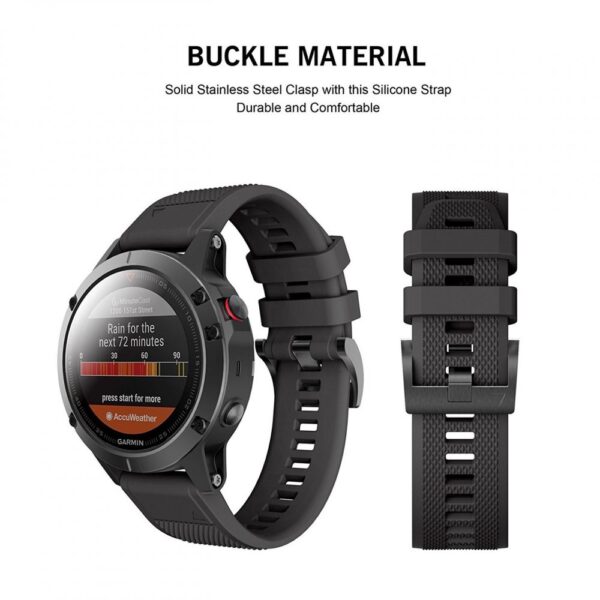 TECH-PROTECT SMOOTH GARMIN FENIX 3 / 5X / 3HR / 5X PLUS / 6X / 6X PRO / 7X BLACK