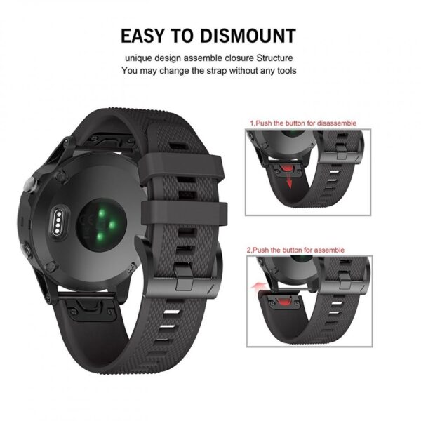 TECH-PROTECT SMOOTH GARMIN FENIX 3 / 5X / 3HR / 5X PLUS / 6X / 6X PRO / 7X BLACK