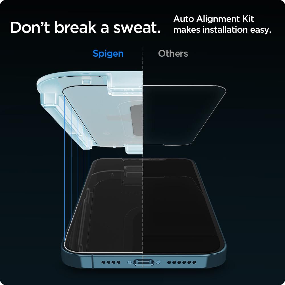 TEMPERED GLASS SPIGEN GLAS.TR ”EZ FIT” 2-PACK IPHONE 12 PRO MAX