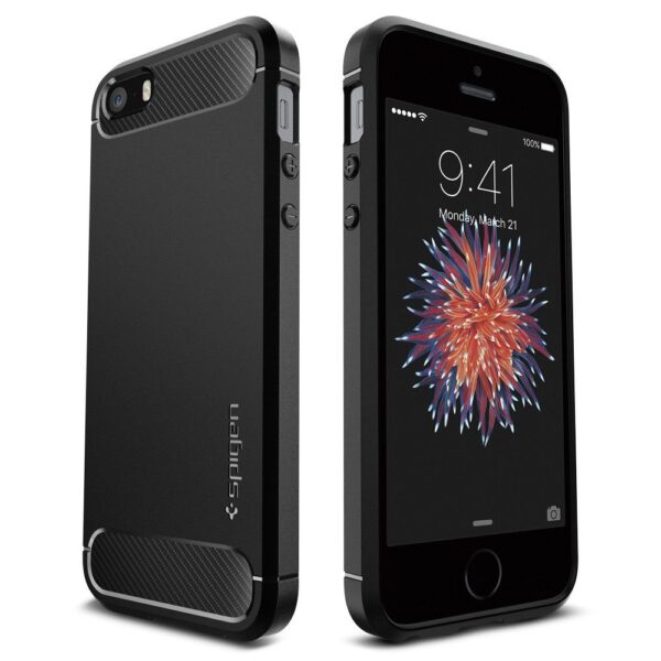 SPIGEN RUGGED ARMOR IPHONE 5S/SE BLACK
